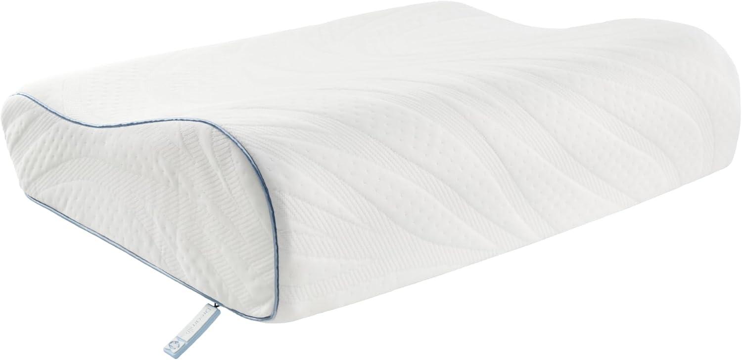 imageSEALY Dreamlife Standard Size Contour Memory Foam Pillow with Surface Guard Technology Removable MachineWashable Cover 1 Year Limited Warranty