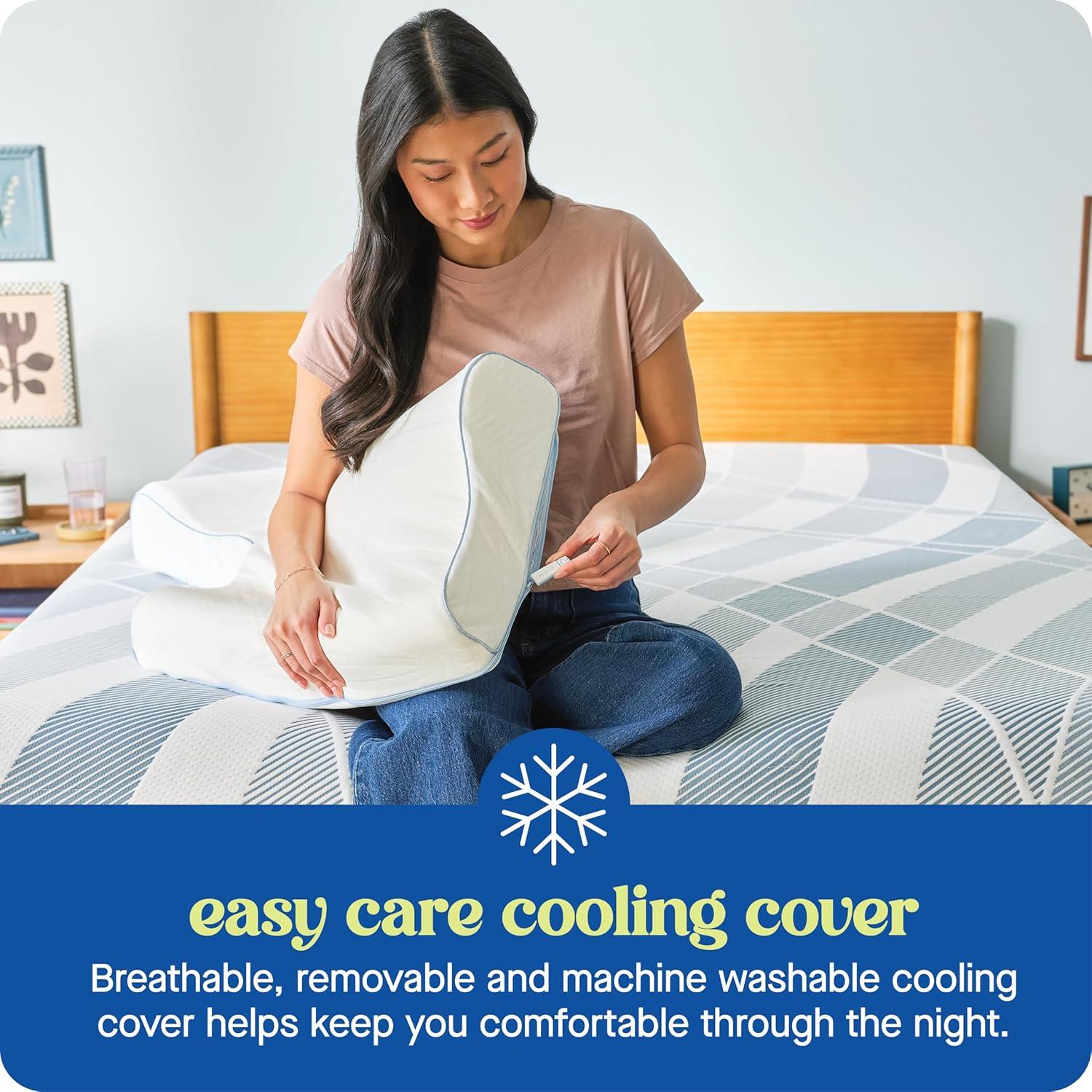imageSEALY Dreamlife Standard Size Contour Memory Foam Pillow with Surface Guard Technology Removable MachineWashable Cover 1 Year Limited Warranty