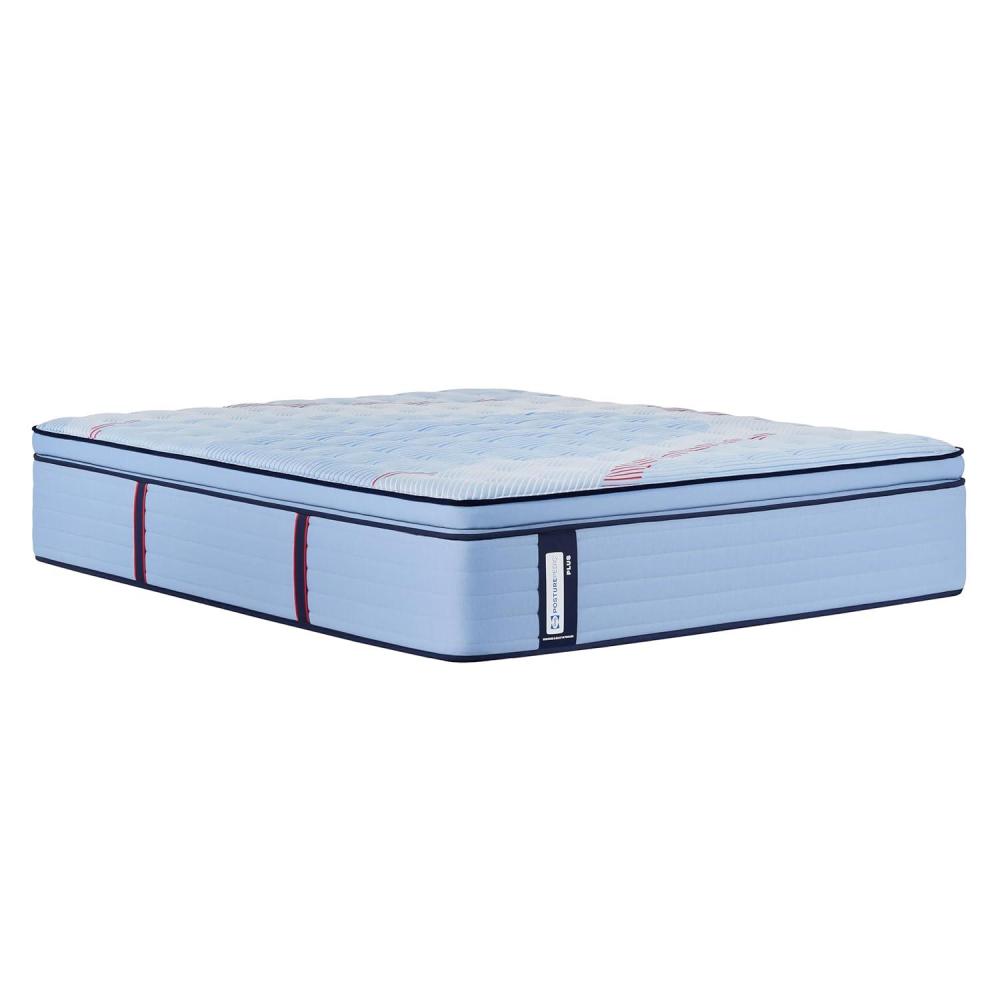 imageSealy Posturepedic Plus Glenshaw 15quot Firm Pillowtop Innerspring Mattress  QueenTwin