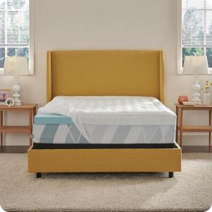 Sealy Dreamlife 1.5” Gel Memory Foam Full Mattress Topper with SealyComfort Gel Foam, 1 Year Limited Warranty, Made in The USA(4″)