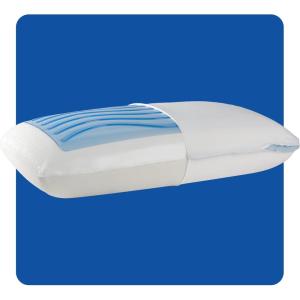Sealy Dreamlife Standard Size Memory Foam Cooling Pillow with SealyChill Cooling Gel, Removable Machine-Washable Cover, Made in The USA(Dreamlife)