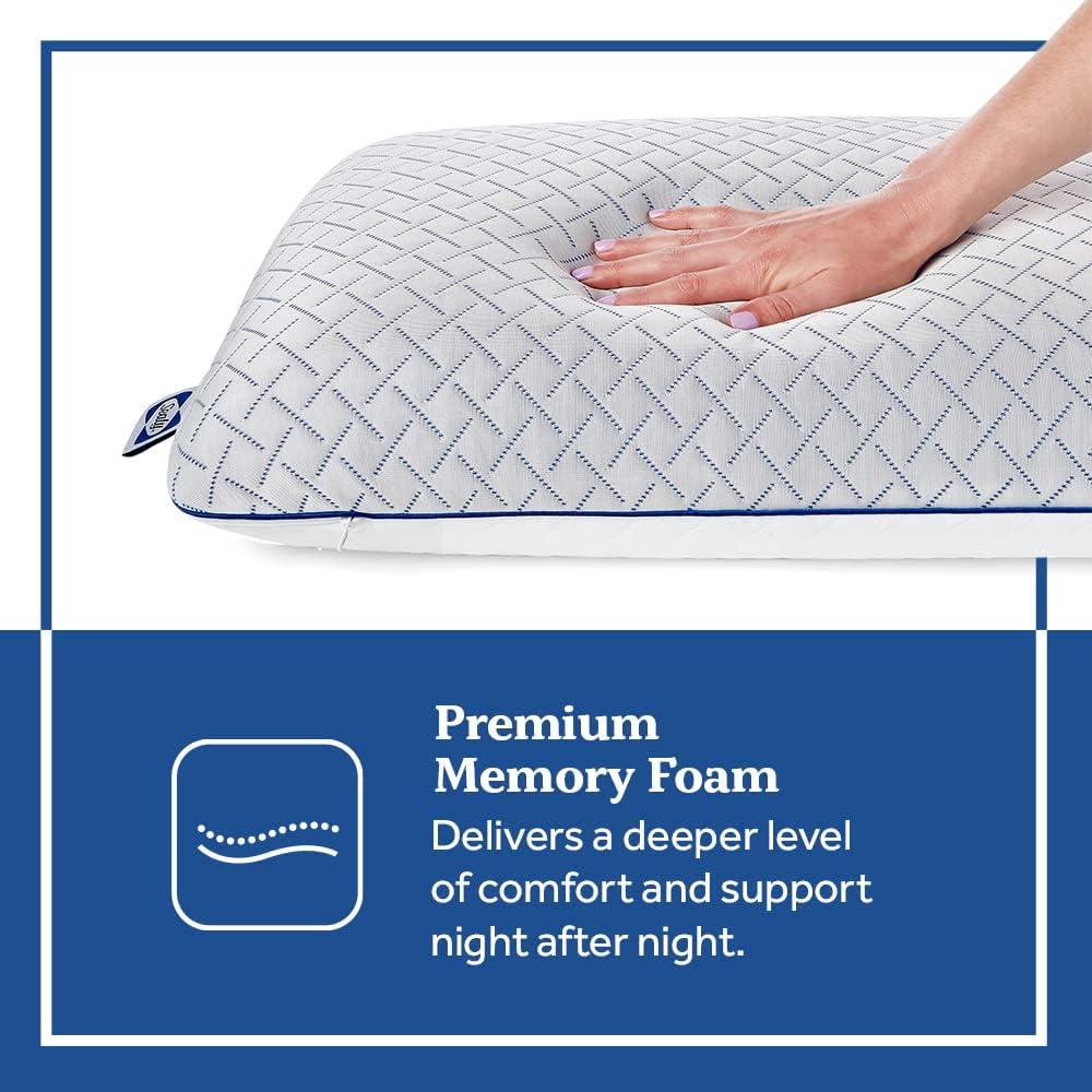 imageSealy Essentials Cool Touch Memory Foam Pillows 2 PackStandard
