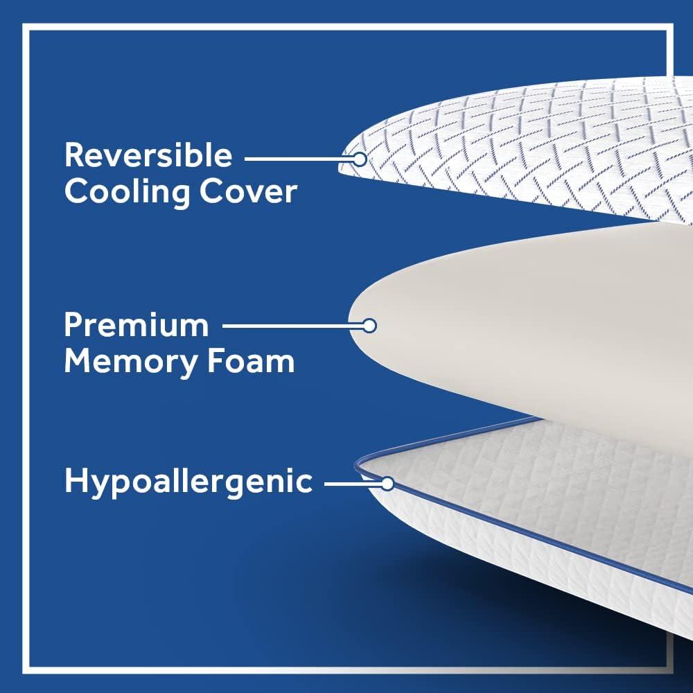 imageSealy Essentials Cool Touch Memory Foam Pillows 2 PackStandard