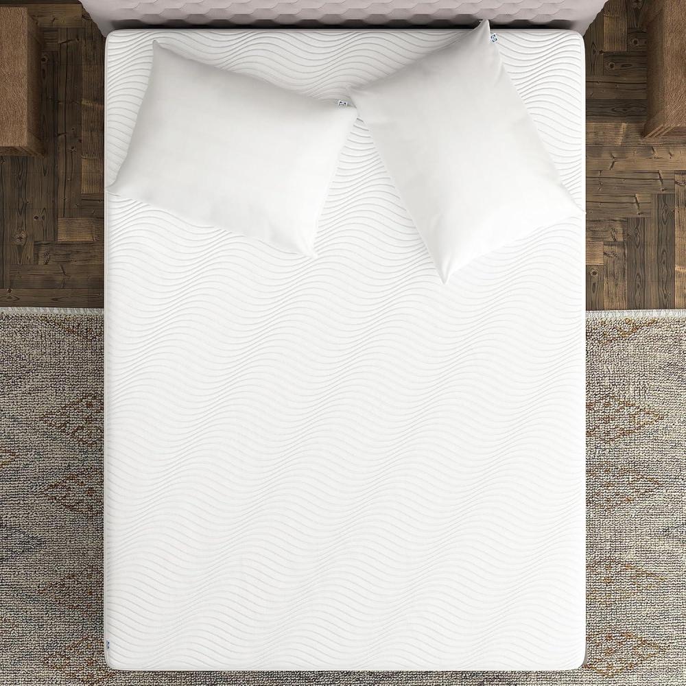 imageSealy Clean Protection Waterproof Fitted Mattress Protector Queen Comfort Soft Knit Top Sidewall Mattress Cover WhiteFull