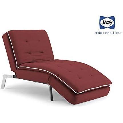 imageSealy Harriet Transitional Chaise Convertible in Red