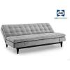 imageSealy Montreal Transitional Convertible Sofa with Microfiber Upholstery in Gray