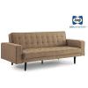 imageSealy Tilbury Contemporary Convertible Sofa with Microfiber Upholstery in Beige