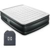 imageSealy Tritech 20quot Inflatable Air Mattress Bed with Builtin Pump Storage Bag and Repair Patch for Indoor and Outdoor Use Queen