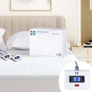 Sealy Heated Mattress Pad Queen Size, Luxury Quilted Electric Bed Warmer with Dual Controller 10 Heat Settings & Auto Off 1-12 Hours | Fit Up to 17″ Deep Pocket | ETL Certified | Machine Washable(King)