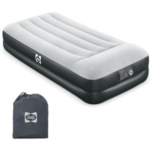 Sealy Tritech 16” Inflatable Air Mattress Bed with Built-in Pump, Storage Bag, and Repair Patch for Indoor and Outdoor Use, Twin(1)