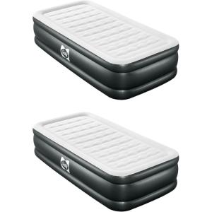 Sealy Tritech 18″ Inflatable Air Mattress Bed with Built-in Pump, Storage Bag, and Repair Patch, for Indoor and Outdoor Use, Twin(2)