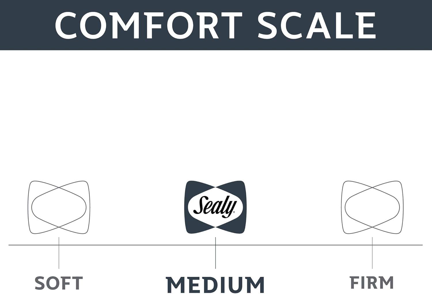image:imageSealy Essentials Cool amp Comfort Reversible Cooling Pillow Memory Foam StandardQueen White1 PACK Queen
