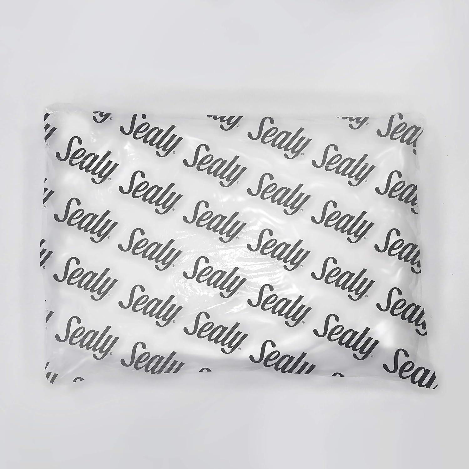 image:imageSealy Essentials Cool amp Comfort Reversible Cooling Pillow Memory Foam StandardQueen White1 PACK Queen