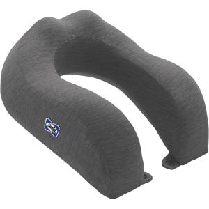 Sealy Travel Neck Pillow – Airplane Memory Foam Neck Pillow for Long Flight, Travel Essentials for Long Flights, Grey(Grey)