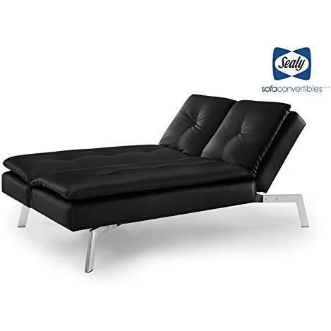 image:imageSealy Savannah Modern Convertible Sofa in Black