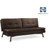 image:imageSealy Brooklyn Transitional SplitBack Convertible Sofa in Aspen Slate