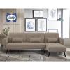 image:imageSealy Jenna Modern Convertible Sectional in Pecan