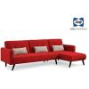image:imageSealy Jenna Modern Convertible Sectional in Red